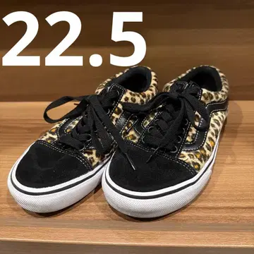 vans 레오파드 무늬 스웨이드 로우컷 스니커즈