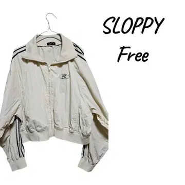 [ 새상품급 ] SLOPPY 화이트 점퍼 Free