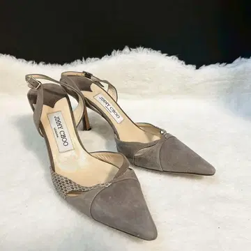 지미추 JIMMY CHOO 스웨이드 펌프스 샌들