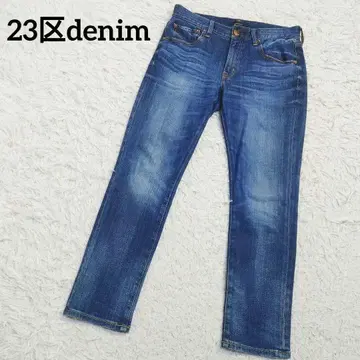 23구 denim 하이 스트레치 코튼 데님 팬츠 블루 36