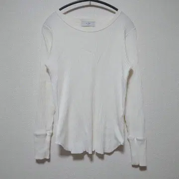 일본제 슬로브 이에나 리브 상의 티셔츠 슬리브