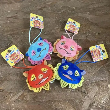 오키나와 한정판 모찌 시사 페이스 마스코트 4개 세트