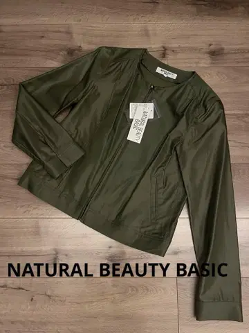[ 새상품 ] NATURAL BEAUTY BASIC 집업 블루종 자켓