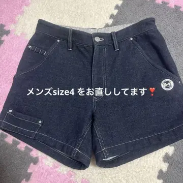 데님 숏팬츠 다크 블루