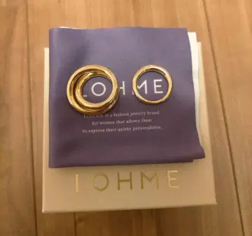 LOHME 로옴 골드 반지 2개 세트