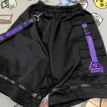 ACDCRGA 블랙퍼플 숏팬츠