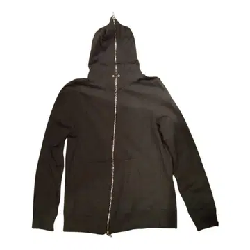 BEAMS 블랙 더블 풀 집업 후드티
