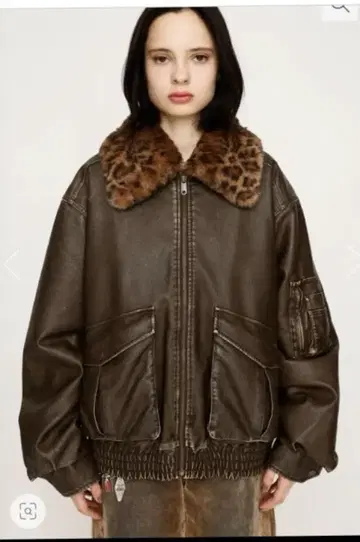 새상품 SLY WASHED PUFFER 블루종 BRN