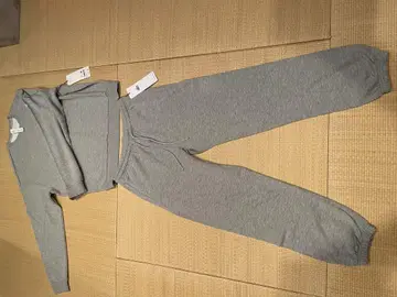 alo yoga 맨투맨 상하의 셋업 그레이