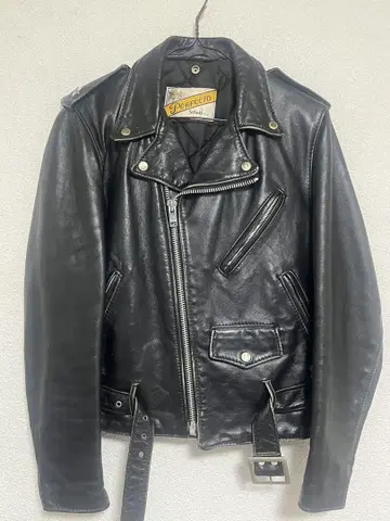 Perfecto by Schott NYC 블랙 가죽 라이더 자켓