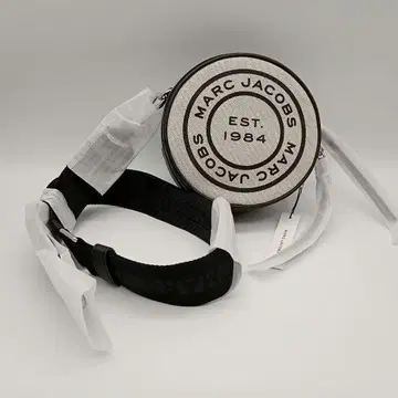새상품 MARC JACOBS 숄더백 원형 화이트/블랙