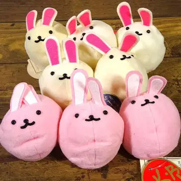[ q-029s/k ] 팜빈즈 손 인형 봉제 인형 토끼 8점 I.K.B