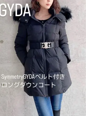 GYDA SymmetryGYDA 벨트롱다운코트