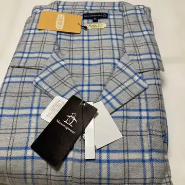 새상품 Munsingwear 체크 무늬 긴팔 팬츠 4L 정가 16720