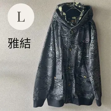 미야비유이 L 일본풍 패턴 후드티