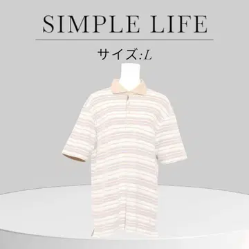 새상품급 SIMPLE LIFE 심플 라이프 피케 셔츠 일본제
