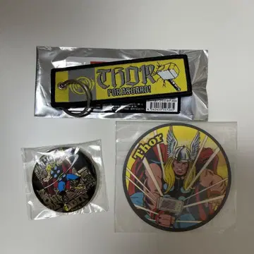 MARVEL 마블 토르 금 배지 딱지 코스터 플라이트 택
