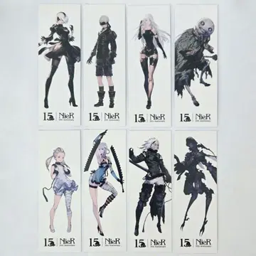 NieR 15주년 북마크 책갈피 8개 세트 전 종류