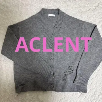 아클렌트 ACLENT 가디건 데미지 가공