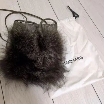 MANIMARIS 다크 브라운 숄더백