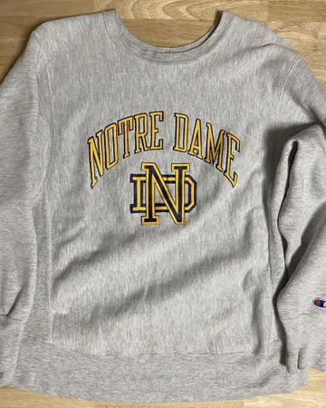Champion 80s 리버스 위브 트리코 태그 Notre Dame M