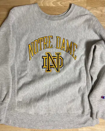 Champion 80s 리버스 위브 트리코 태그 Notre Dame M