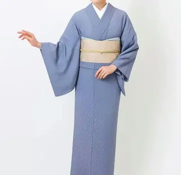 연한 파란색 레이스 코몬 기모노