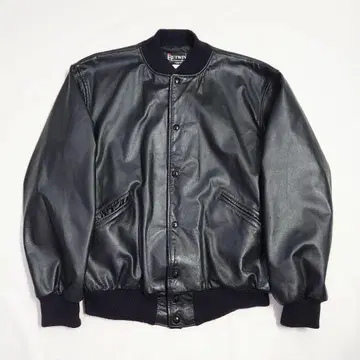80s USA제 Butwin 올 가죽 바시티 자켓