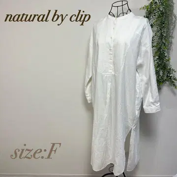 natural by clip 내추럴 클립 린넨 혼방 셔츠 원피스