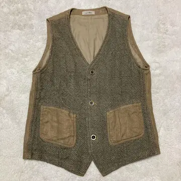 nestRobe 네스트로브 린넨 베스트 헤링본 일본제 손세탁 가능