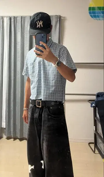 LACOSTE 반팔 셔츠 짧은 기장 3