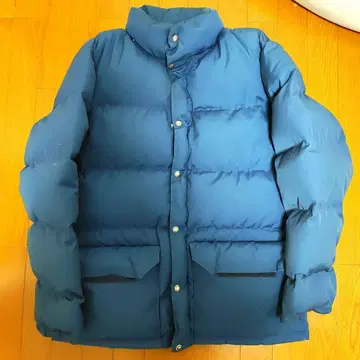 [레어 THE NORTH FACE 80s] 다운 자켓 L 파랑 브라운 택