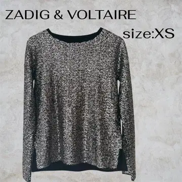ZADIG & VOLTAIRE 스팽글 울 캐시미어 긴팔 XS