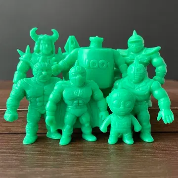 근육맨 지우개 (당시 물건) 왕위쟁탈전 파트 2 모음 8체 세트 (그린)