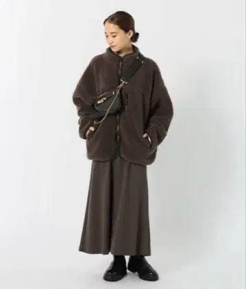 Deuxieme Classe 21aw 보아 블루종 브라운