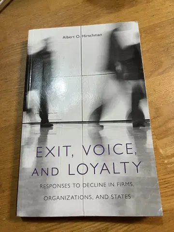 Exit, Voice and Loyalty