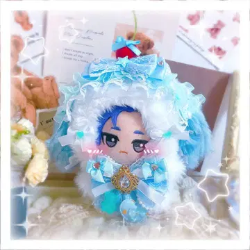 SD 인형 12cm 13cm 인형옷 의류 스카이블루 귀 늘어뜨린 토끼