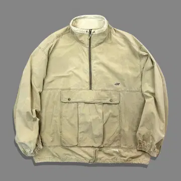 90s Lowe Alpine 립스탑 코튼 풀오버 자켓