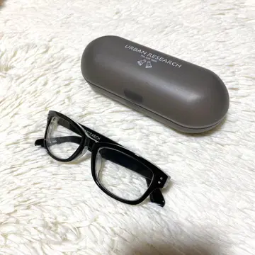 URBAN RESEARCH 패션 안경 블랙 케이스 포함