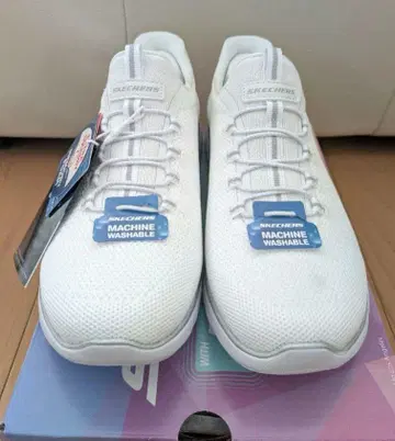[미사용] SKECHERS 메모리폼 스니커즈 화이트