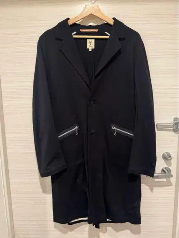 Scye 롱 코트 블랙