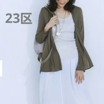 23구 멀티 기능 시어 숏 가디건 다크 브라운 미사용 새상품