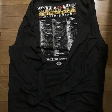 MAN WITH A MISSION 2025년 투어 티셔츠