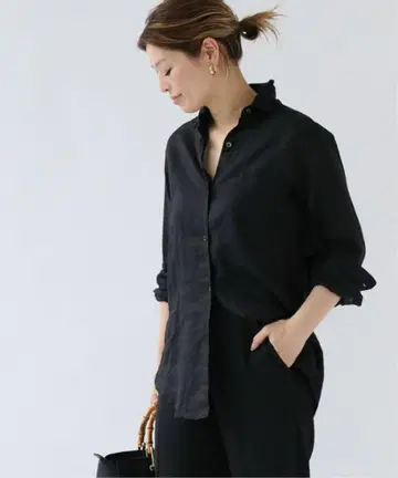 두지엠 클라세 LINEN 와이어 워시 긴팔 셔츠 린넨 100%
