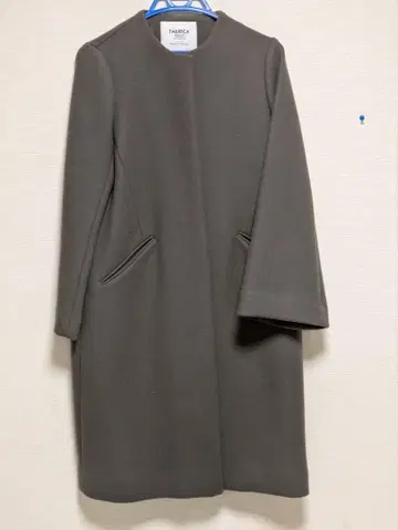 새상품급 그린라벨 노카라 코트 그레이지