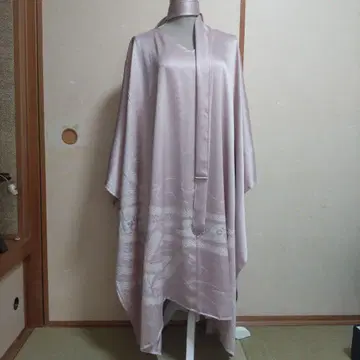 순수 실크 시보리 호몬기 기모노 리메이크 튜닉 원피스 세미 오더
