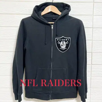 NFL RAIDERS 엔에프엘 레이더스 블랙 후드티