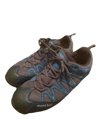montbell 몽벨 트레킹 아웃도어 신발 블루 그레이