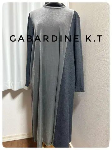 Gabardine K.T 개버딘 이소재 도킹 롱 원피스 가을/겨울 13