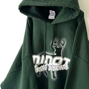길단 MINOT 노스 다코타 루돌프 후드티 2XL 그린 구제 의류